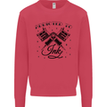 Addicted to Ink Tattoo Artist Kids Sweatshirt Jumper Heliconia