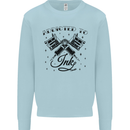 Addicted to Ink Tattoo Artist Kids Sweatshirt Jumper Light Blue