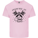 Addicted to Ink Tattoo Artist Kids T-Shirt Childrens Light Pink