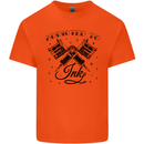 Addicted to Ink Tattoo Artist Kids T-Shirt Childrens Orange