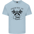 Addicted to Ink Tattoo Artist Mens Cotton T-Shirt Tee Top Light Blue