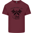 Addicted to Ink Tattoo Artist Mens Cotton T-Shirt Tee Top Maroon