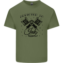 Addicted to Ink Tattoo Artist Mens Cotton T-Shirt Tee Top Military Green
