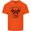 Addicted to Ink Tattoo Artist Mens Cotton T-Shirt Tee Top Orange