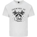 Addicted to Ink Tattoo Artist Mens Cotton T-Shirt Tee Top White