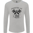 Addicted to Ink Tattoo Artist Mens Long Sleeve T-Shirt Sports Grey