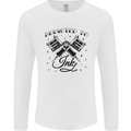Addicted to Ink Tattoo Artist Mens Long Sleeve T-Shirt White