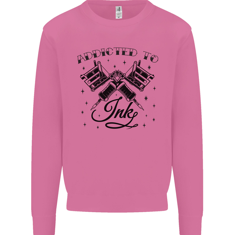 Addicted to Ink Tattoo Artist Mens Sweatshirt Jumper Azalea