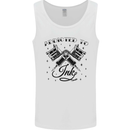 Addicted to Ink Tattoo Artist Mens Vest Tank Top White