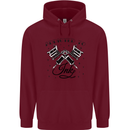 Addicted to Ink Tattoo Artist Tats Childrens Kids Hoodie Maroon
