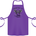 Addicted to Ink Tattoo Artist Tats Cotton Apron 100% Organic Purple