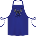 Addicted to Ink Tattoo Artist Tats Cotton Apron 100% Organic Royal Blue
