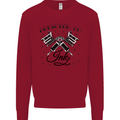 Addicted to Ink Tattoo Artist Tats Kids Sweatshirt Jumper Red