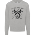 Addicted to Ink Tattoo Artist Tats Kids Sweatshirt Jumper Sports Grey