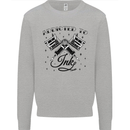 Addicted to Ink Tattoo Artist Tats Kids Sweatshirt Jumper Sports Grey