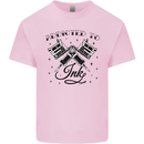 Addicted to Ink Tattoo Artist Tats Mens Cotton T-Shirt Tee Top Light Pink
