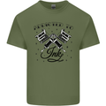 Addicted to Ink Tattoo Artist Tats Mens Cotton T-Shirt Tee Top Military Green