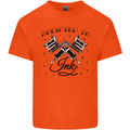 Addicted to Ink Tattoo Artist Tats Mens Cotton T-Shirt Tee Top Orange
