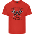 Addicted to Ink Tattoo Artist Tats Mens Cotton T-Shirt Tee Top Red