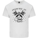 Addicted to Ink Tattoo Artist Tats Mens Cotton T-Shirt Tee Top White