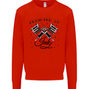 Addicted to Ink Tattoo Artist Tats Mens Sweatshirt Jumper Bright Red