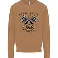 Addicted to Ink Tattoo Artist Tats Mens Sweatshirt Jumper Caramel Latte