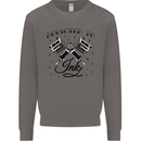 Addicted to Ink Tattoo Artist Tats Mens Sweatshirt Jumper Charcoal