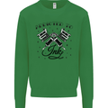 Addicted to Ink Tattoo Artist Tats Mens Sweatshirt Jumper Irish Green