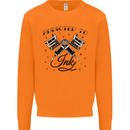 Addicted to Ink Tattoo Artist Tats Mens Sweatshirt Jumper Orange