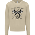 Addicted to Ink Tattoo Artist Tats Mens Sweatshirt Jumper Sand