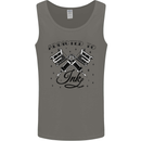 Addicted to Ink Tattoo Artist Tats Mens Vest Tank Top Charcoal