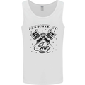Addicted to Ink Tattoo Artist Tats Mens Vest Tank Top White
