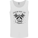 Addicted to Ink Tattoo Artist Tats Mens Vest Tank Top White