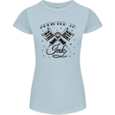 Addicted to Ink Tattoo Artist Tats Womens Petite Cut T-Shirt Light Blue