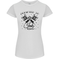 Addicted to Ink Tattoo Artist Tats Womens Petite Cut T-Shirt White