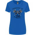 Addicted to Ink Tattoo Artist Tats Womens Wider Cut T-Shirt Royal Blue