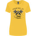 Addicted to Ink Tattoo Artist Tats Womens Wider Cut T-Shirt Yellow