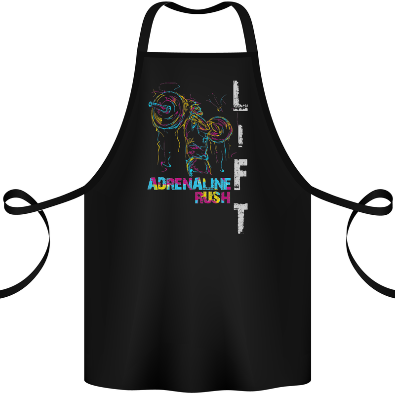 Adrenalin Rush Gym Training Top Cotton Apron 100% Organic Black