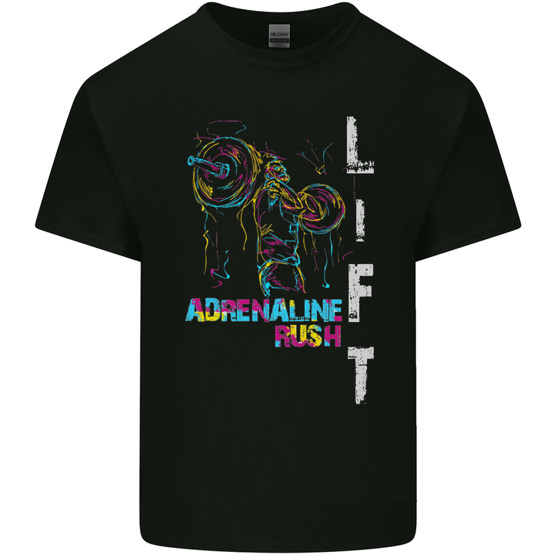 Adrenalin Rush Gym Training Top Kids T-Shirt Childrens Black