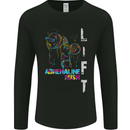 Adrenalin Rush Gym Training Top Mens Long Sleeve T-Shirt Black