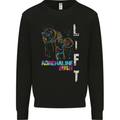 Adrenalin Rush Gym Training Top Mens Sweatshirt Jumper Black