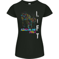 Adrenalin Rush Gym Training Top Womens Petite Cut T-Shirt Black