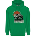 Adventure Is Calling 4X4 Off Roading Road Childrens Kids Hoodie Irish Green