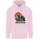 Adventure Is Calling 4X4 Off Roading Road Childrens Kids Hoodie Light Pink