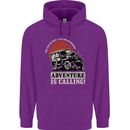 Adventure Is Calling 4X4 Off Roading Road Childrens Kids Hoodie Purple