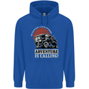 Adventure Is Calling 4X4 Off Roading Road Childrens Kids Hoodie Royal Blue