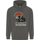 Adventure Is Calling 4X4 Off Roading Road Childrens Kids Hoodie Storm Grey
