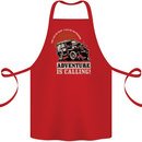Adventure Is Calling 4X4 Off Roading Road Cotton Apron 100% Organic Red