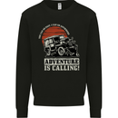 Adventure Is Calling 4X4 Off Roading Road Kids Sweatshirt Jumper Black