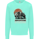 Adventure Is Calling 4X4 Off Roading Road Kids Sweatshirt Jumper Peppermint